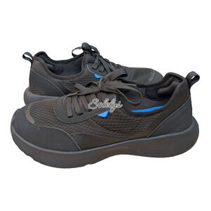 Vessi Pacific Torrent Mens 12 Black Waterproof Knit Dyma-Tex Casual Sneaker